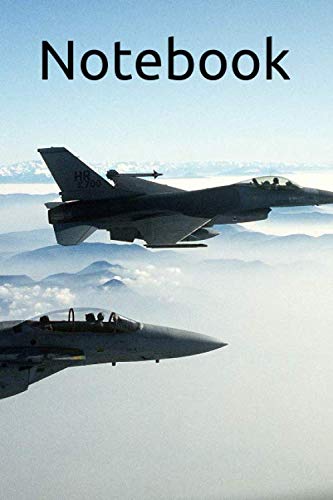 Notebook: Lined Notebook Journal – Fighter Jet - 120 Pages - Large (6 x 9 inches): Notebook: Lined Notebook Journal – Fighter Jet - 120 Pages - Large (6 x 9 inches)