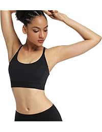 RUNNING GIRL Sujetador deportivo con tiras para dama Sujetador de yoga de soporte medio sexy con espalda abierta con copas extraíbles