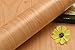 GLOW4U Faux Wood Grain Contact Paper Vinyl Self Adhesive Shelf Drawer Liner for Kitchen Cabinets Shelves Table Desk Dresser Furniture Arts and Crafts Decal 24 Inches by 16 Feet