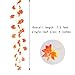 XYXCMOR 86 Feet Artificial Maple Leaf Garland 12 Pack Hanging Vines Plants Fall Autumn Leave Vines for Indoor Outdoor Fireplace Thanksgiving Party Decoration