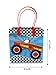 TINYMILLS Monster Truck Themed Party Favor Bags Treat Bags with Handles, Monster Truck Candy bags for Birthday Party Goodie Bags, Party Supply Decoration, Pack of 12