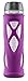 ZULU Atlas Glass Water Bottle with Silicone Sleeve, 20 oz, Purple