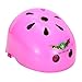 ASIBT Kid's Skateboard Helmet Sets Cycling Roller Skating Helmet Elbow Knee Pads Wrist Sport Safety Protective Guard Gear Set for Children of age 3-8 years old (Pink)