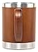 MyHomeIdeas Wooden Tea Mug with Lid - Wood Bamboo Coffee Mugs for Men - Reusable Cool Coffee Travel Mug To Go with Handle - Unique Personalized Gift Mug for Men, Women - 100% Eco-Friendly — 13.5 oz