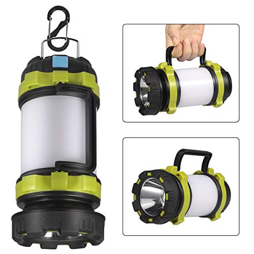 Camping Lantern Rechargeable, Lantern Flashlight LED with 800LM,6Light Modes,3800mAh Power Bank, IPX4 Waterproof,Perfect for Camping Light Hurricane,Emergency,Hiking,Outdoor,USB Cable Included - Thumbnail 7