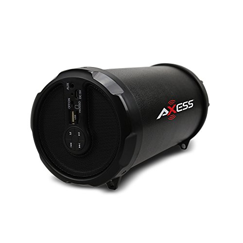 Buy AXESS SPBT1030BK Portable Bluetooth Indoor/Outdoor HiFi Cylinder