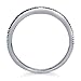 BERRICLE Sterling Silver Wishbone Wedding Rings Micro Pave Set Cubic Zirconia CZ Curved Half Eternity Ring for Women, Rhodium Plated Size 4-10