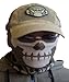 Milspec Monkey MSM SKULL FACE Mask Multi Wrap Head Gear - DUSTY BROWN