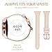 Wearlizer Leather Compatible with Samsung Galaxy Watch Bands 46mm 42mm Womens Mens,Genuine Leather Replacement Band Strap Bracelet Compatible Samsung Watch with Rosegold Metal Clasp