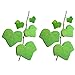 VIPbuy (2 Packs , 120 Sheets) Novelty Leaf Shaped Sticky Note Paper Memo Pads Portable Scratch Pads Scratch Paper Notepads Bookmark, Green Leaf