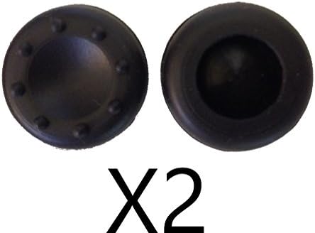 2 Pairs of Black "Color Covers" Joystick Covers / Grips for XBOX 360, One, PS2. PS3. PS4, Logitech controllers Reusable