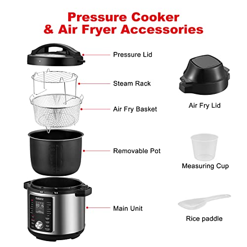 Galanz 12in1 Electric Pressure Cooker & Air Fryer with 12 Preset