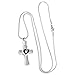 Cross Memorial Urn Necklace for Ashes - Cremation Keepsake Pendant - Funnel Fill Kit Included