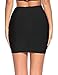 Madam Uniq iFashion Women's Sexy Rayon Bandage Bodycon Party Mini Skirt Large Black