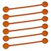 TwistieMag Strong Magnetic Twist Ties - The Sun Kissed Collection - Orange 6 Pack - Super Powerful Unique Solution for Cable Management, Hanging & Holding Stuff, Fidgeting, Or Just for Fun!