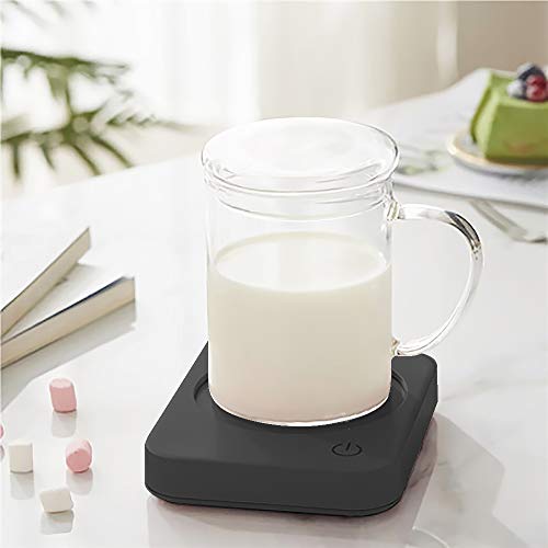 Coffee Mug Warmer, VOBAGA 4 Hours Auto Shut-Off Coffee Warmer Plate for Office Home Desk Use with 3 Temperature Settings, Electric Cup Warmer For Cocoa,Tea, Milk, Black (No Cup)