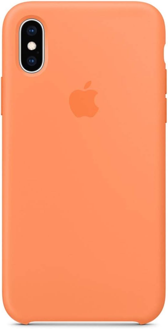 5.8Ethan Compatible for iPhone Xs Case, Liquid Silicone case Compatible for iPhone Xs (2018) 5.8 inch (Papaya)