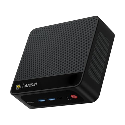 Beelink Gaming Mini PC SER5 Max, Ryzen 7 7735U (up to 4.75GHz), 16GB RAM LPDDR5, NVMe 500GB SSD, Triple Display 4K, AMD Radeon 680M, Wi-FI 6 / LAN 2.5GB/s/BT 5.4 / W11 Pro Pre-Installed