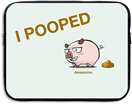 Yvun Pig I Pooped Briefcase Handbag Case Cover For 13-15 Inch Laptop, Notebook, MacBook Air/Pro