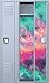 Vinyl Locker Wallpaper- 4 Pre-Cut Full Length Panels with 48 Adhesive Magnets: Colored Galaxy