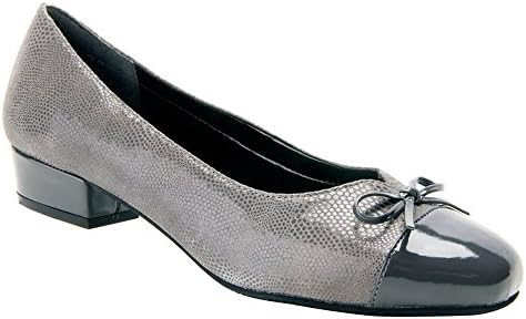 Ros Hommerson Women's Tawnie Pump,Grey Lizard Print/Patent,US 7 M