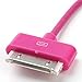 YY Store [Braid Series] 10ft 3-metre 30-pin USB2.0 Braided Cable For Iphone 4 4s Ipod Touch 4 - Hot Pink