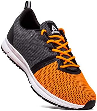 Men's Velocity Running and Training Shoes - Orange/Dark Grey, UK 7