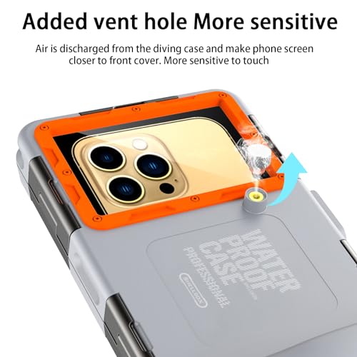 Shellbox Waterproof Smartphone Pouch IPX8 Waterproof Phone Pouch Compatible with iPhone 17e 17 Pro 17 Air 17 Pro Max 16 15 14 13 Pro Max Samsung S26 S26 Plus S25 S24