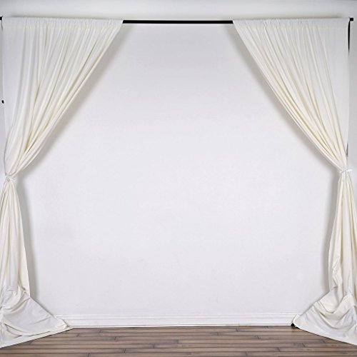 image for BalsaCircle 10 ft x 10 ft Cream Ivory Polyester Photography Backdrop D