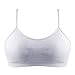 Litthing Women’s Sport Bra Spaghetti Strap Yoga Bra Camisole Top (White, L)