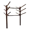 Log-Kayak-Rack-6-Place-Canoe-Rack-Buried-in-the-ground