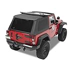 Bestop 56822-35 Black Diamond Trektop NX Complete Frameless Replacement Soft Top with Sunrider Sunroof Feature for 2007-2017 Wrangler 2-Door