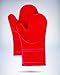 Gorilla Grip Premium Silicone Non Slip Oven Mitt Set, Soft Flexible Oven Gloves, Professional Heat Resistant Kitchen Cooking Mitts, Protect Hands from Hot Surfaces, Cherry, Set of Oven Mitts