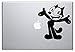Felix The Cat Welcome (Black 4") Vinyl Decal Sticker for Car Automobile Window Wall Laptop Notebook Etc.... Any Smooth Surface Such As Windows Bumpers