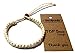 LAVIP Leather Natural Hemp Surfer Hawaiian Style Bracelet Handmade Adjustable Cord Fits Most Sizes