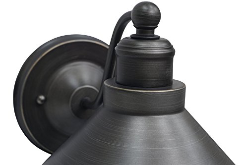 Revel Welton 8.5" Modern Industrial Wall Sconce, Brushed Dark Bronze Finish