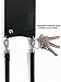 Case For iPhone X/iPhone10 | Real Black Leather Women Wallet With SILVER Hardware Phone Cover. Cross-Body Strap iPhoneX Mobile Holder for ID & Credit Cards. Carry Cell Handsfree. Sarah by Bandolier