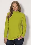 Women's Plus Size Long Sleeve Modern Stretch Knit Mock Turtleneck