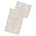 SARO LIFESTYLE Embroidered Swirl Design Linen Blend Table Runner, 16