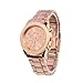 Winhurn Hot Sale Classic Stainless Steel Quartz Women Wrist Watch (Rose Gold)