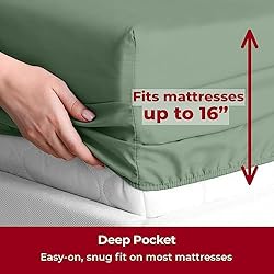 Mellanni Iconic Split King Sheet Set - 7-Piece Bed