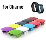 Fitbit Charge Clasps / Fastener Ring By Allrun, Newest Colorful Metal Clasps / Silicon Fastener Ring for Fitbit Charge Band Wireless Activity Bracelet Sport Wristband (Pack of 10)