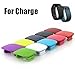 Fitbit Charge Clasps / Fastener Ring By Allrun, Newest Colorful Metal Clasps / Silicon Fastener Ring for Fitbit Charge Band Wireless Activity Bracelet Sport Wristband (Pack of 10)