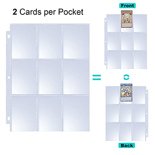 MaxGear Card Binder Sleeves, 40 Pack Baseball Trading Card Page