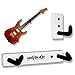 Angled Guitar Wall Hanger Display for Electric and Thin Body Guitars- White Finish