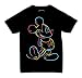 Disney Men's Vintage Mickey Neon T-Shirt