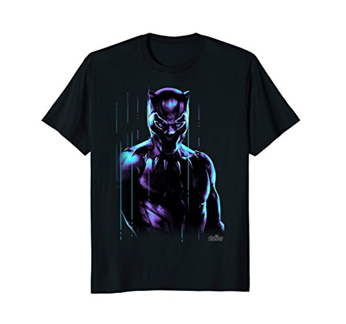 MarvelInfinity War Black Panther Neon Glow Graphic T-Shirt T-ShirtOEKO-TEX STANDARD 100