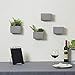 MyGift Modern Cement Wall Hanging Succulent & Herb Planter Boxes, Set of 4thumb 2