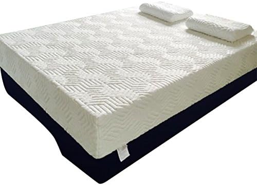 Oshion 14" Three Layers Cool Medium Firm Memory Foam Mattress Queen/King Size White (Queen Size)