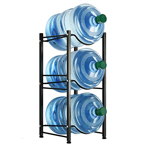 LIANTRAL Water Cooler Jug Rack, 5 Gallon Water Bottle Storage Rack Detachable Heavy Duty Water